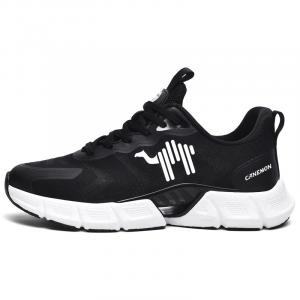 Pilot the camel Мужские противоскользящие и дышащие беговые кроссовки Low Top Sprint черные, цвет Black