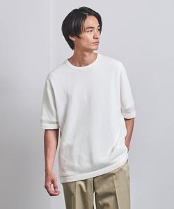 Прозрачная трикотажная футболка с коротким рукавом и круглым вырезом United Arrows, цвет White