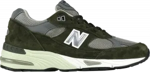 Кроссовки New Balance 991 Made In England 'Dark Green', зеленый