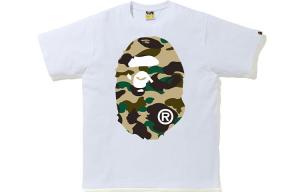 Футболка Bape Sta Camo Big Ape Head A BATHING APE, черный темный камуфляж