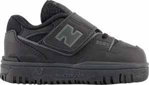 Кроссовки New Balance 550 Bungee Lace Toddler 'Triple Black', черный