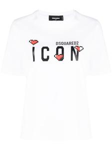 Dsquared2 Icon logo-print T-shirt, белый
