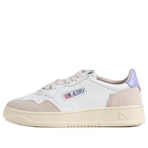 Кроссовки medalist leather low 'white suede lavender' Autry, белый