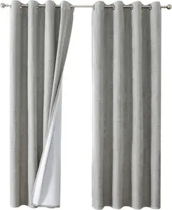 Плотные шторы для спальни, люверсы, утепленные шторы для гостиных, комплект из 2 шт. Lixada