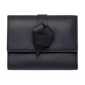 Кошелек из коровьей кожи женский черный Acne Studios