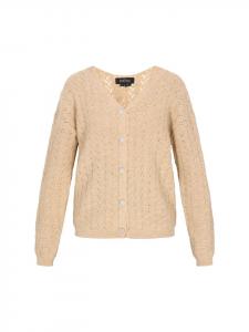 Usha BLACK LABEL Женский кардиган бежевого цвета