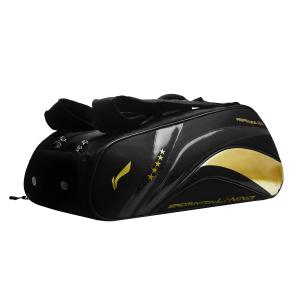 LINING Полиэстеровый спортивный рюкзак с двойным отделением унисекс черный золотой