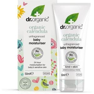 Органический детский увлажняющий крем с календулой без запаха, 50 мл, Dr Organic