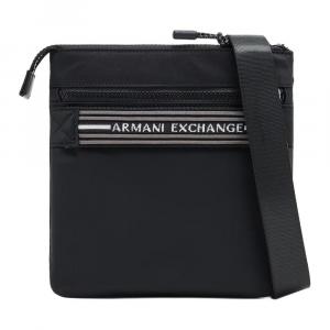 ARMANI EXCHANGE Мужская черная сумка через плечо из полиамида, Black