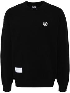 AAPE BY *A BATHING APE джемпер Moonface с логотипом, черный