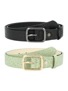Ремень Urban Classics Ostrich, цвет Mint/Black