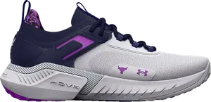 Кроссовки Under Armour Wmns Project Rock 5 Disrupt White Midnight Navy, белый