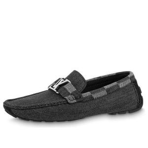 Кроссовки hockenheim moccasin shoes 'grey with plaid collar' Louis Vuitton, черный