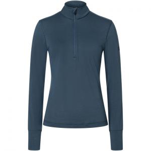 Женская футболка Tundra175 с длинным рукавом на молнии 1/4 Super.Natural, синий