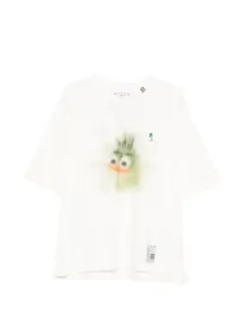 Футболка с принтом Maison Mihara Yasuhiro, бежевый