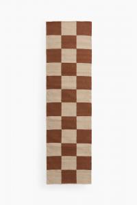 Хлопковая дорожка H&M, 70х250 см, коричневый