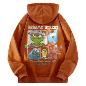 Унисекс худи SESAME STREET, красно-оранжевый