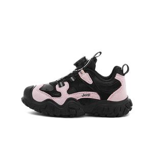 Jeep Беговые кроссовки Running Collection Cushioning Breathable Low top черные с розовым для детей