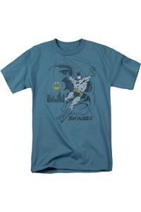 DC Comics Swinging футболка с коротким рукавом для взрослых Gildan, цвет slate