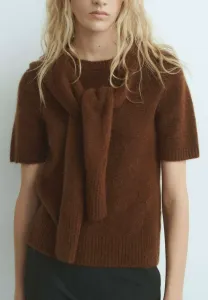 Простая футболка Mango, Brown