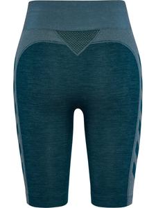 Короткие бесшовные велосипедные шорты Clea синего цвета Hummel