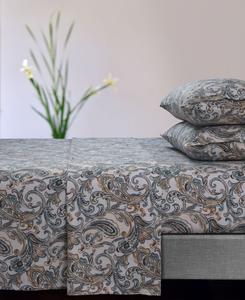 Комплект постельного белья Camilla Paisley из фланели с очень глубокими карманами, 3 предмета, размер Twin XL Tribeca Living, Green