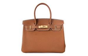 Биркин Togo Calfskin Биркин Сумка 25 Женская 37 Золотисто-коричневый HERMES