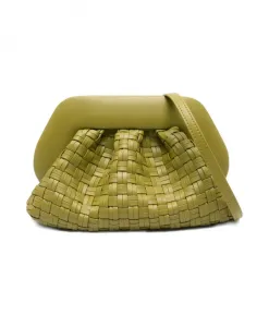 Плетеная фактурная сумка оливково-зеленого цвета Themoirã¨, зеленый