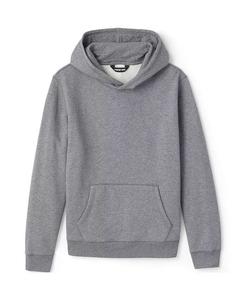 Школьная форма для взрослых унисекс пуловер с капюшоном толстовка Lands' End, серый