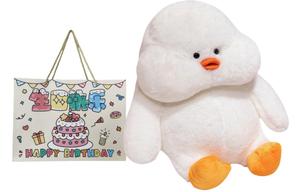 Милый плюшевый мишка Chubby Bear, высота 25см/35см/45см Mise, Duck Duck[Happy Birthday Shopping Bag]