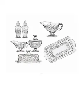 Набор посуды Dublin Crystal Hostess из 6 предметов Godinger, Cleafr