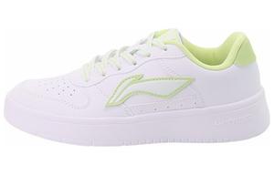 Кроссовки для скейтбординга женские, низкие, белые/зеленые Lining