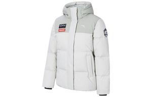 Анта Вэрайети Тренировочная коллекция Пуховая куртка Женская Трава Зимняя серая/Сосновый серо-зеленый