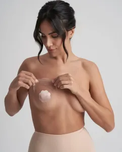 Набор клеевых накладок на соски и прозрачных полосок заменяет бюстгальтер без бретелек Bye Bra, бежевый