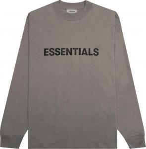 Лонгслив Fear of God Essentials Long-Sleeve Tee 'Stone', серый
