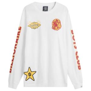 Футболка с длинными рукавами и разноцветным принтом Billionaire Boys Club, белый