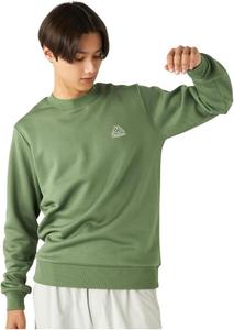 Толстовка Kappa, мужская, на флисовой подкладке, с круглым вырезом, легкая, зеленый