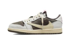 Кроссовки Travis Scott X Jordan 1 Low OG PS Reverse Mocha
