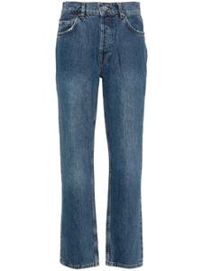 ANINE BING джинсы бойфренды с нашивкой-логотипом, синий