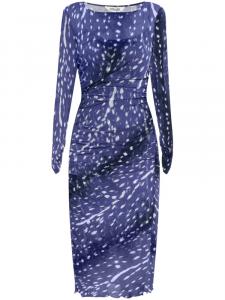 Платье миди Oslo DVF Diane von Furstenberg, синий