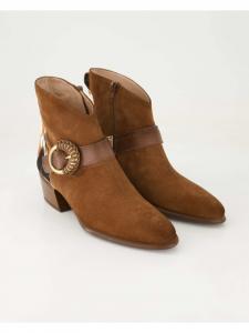 Классические ботильоны коричневого цвета Hispanitas