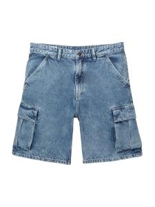 Джинсы карго свободного кроя Pull&Bear, Blue Denim