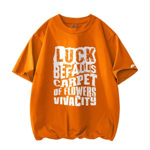 Футболка Unisex Crew Neck Moderate Heavyweight WARRIOR, оранжевый (heavyweight and 100% cotton)