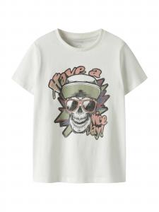 NAME IT Футболка 'NKMBASTIAN' в белом цвете