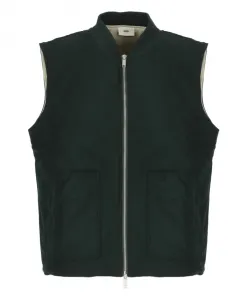 Зеленый жилет из шерстяной смеси, безрукавка Autry, зеленый