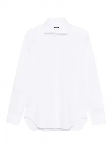 Хлопковая рубашка с длинными рукавами Barba, белый