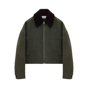 Куртка Loewe Wool Jacket 'Khaki Green', зеленый