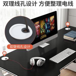 Naijia компьютерный стол, домашний игровой комплект стола и кресла, учебный стол, простой письменный стол, компьютерный стол, черная столешница + черная рама, одиночный стол 120*60*74см