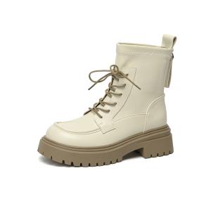 GEMEIQ Мартин Бутс женские черно-бежевые в цвете беж, цвет Beige