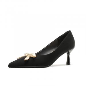 Туфли на тонком каблуке, высокие, 6 см, женские YAFEI XUANYU, Black